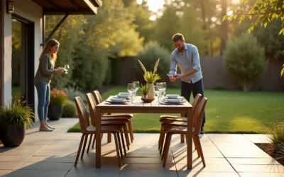 Aménagez un coin repas extérieur élégant sans vous ruiner