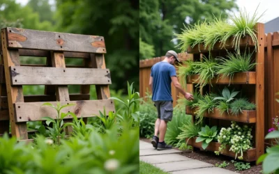 Transformez une vieille palette en déco de jardin tendance 2025